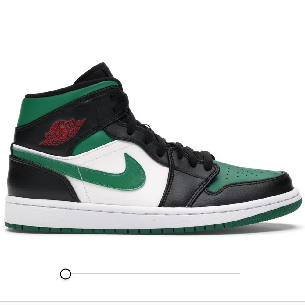 Nike Jordan- green, black & white. Like new!! Comes with more laces. Woman’s 7.